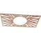 Ekena Millwork Hoover Wood Fretwork Pierced Ceiling Medallion, Cherry, 20"W x 10"H x 7 3/8"ID x 3/8"T CMWP20X10X0375HOCH - alternate 5